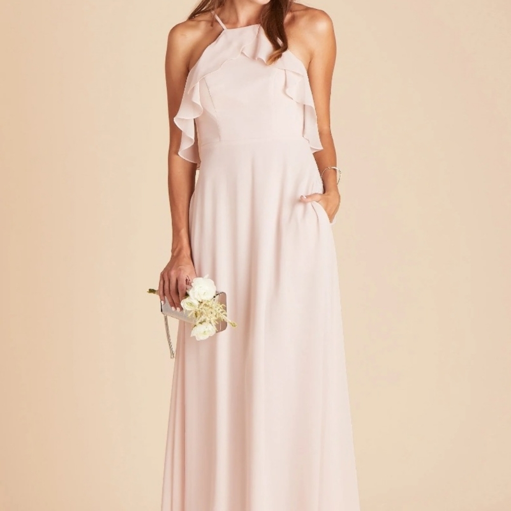 Birdy Grey pink formal maxi dress sz Medium